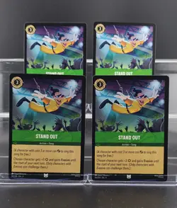 Disney Lorcana Stand Out 94/204 Fabled Uncommon 4 Cards Set - Image 1