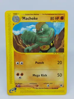 POKEMON TCG MACHOKE 85/165 UNCOMMON LP ENG CARD EXPEDITION BASE SET E-SERIES - Image 1