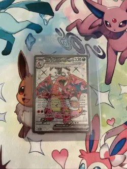 Pokemon TCG Charizard EX Sv03: Obsidian Flames Holo Ultra Rare Card 215/197 - Image 1