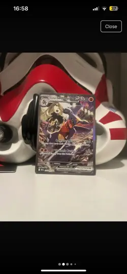 Pokemon TCG Cynthia's Garchomp EX Destined Rivals 232/182 Illustration Rare Card - Image 2