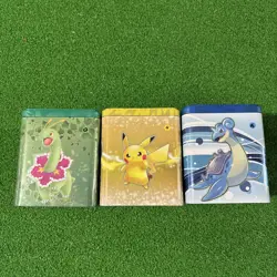3 Pokemon TCG Stackable Tins / Box. Empty No Cards Pikachu, Lapras, & More 2022 - Image 1