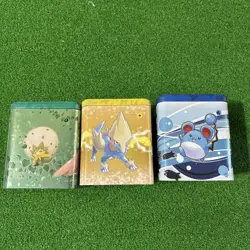 3 Pokemon TCG Stackable Tins / Box. Empty No Cards Pikachu, Lapras, & More 2022 - Image 3