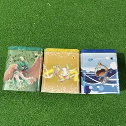 3 Pokemon TCG Stackable Tins / Box. Empty No Cards Pikachu, Lapras, & More 2022 - Image 5