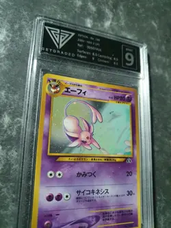 Neo Discovery Japanese Espeon Holo 196 Original Pokemon Card Wotc - Image 3