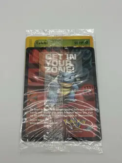 Celebi Pokemon 4 Ever # 50 Black Star Promo Card 2002 WOTC Sealed in Plastic - Image 1