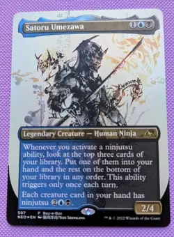 Satoru Umezawa - Foil - Promo - Borderless - Alt Art - NM - MTG - Image 1