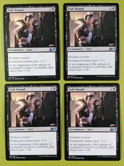 Stab Wound x4 Magic 2015 M15 4x Playset Magic the Gathering MTG - Image 1
