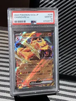 PSA 10 GEM MINT Double Rare Charizard ex 006/165 - Pokemon Japanese SV2a 151 - Image 1