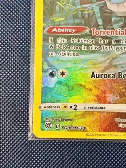 Pokemon TCG Vaporeon TG02/TG30 SWSH Trainer Gallery Brilliant Stars - Image 4