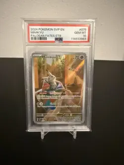 2024 POKEMON SVP EN-SV BLACK STAR PROMO #075 MIMIKYU PSA 10 - Image 1