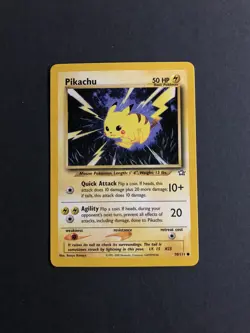Pokemon TCG Pikachu Neo Genesis 70 Regular Unlimited Common - Image 1