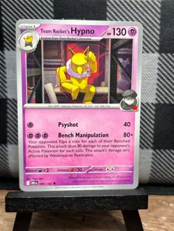 Pokemon TCG: Team Rocket's Hypno 80/182, Destined Rivals - Image 1