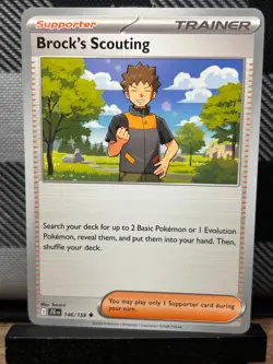 Pokemon TCG: Brock's Scouting 146/159, Journey Together - Image 1