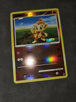 Pokemon Chimchar 56/100 [Platinum] Stamped Reverse Holo Burger King Promo - LP - Image 2