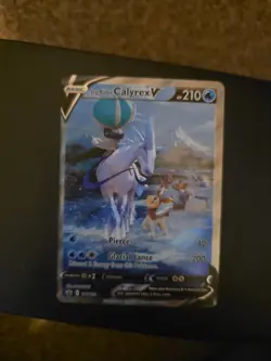 Ice Rider Calyrex V 164/198 - SWSH Chilling Reign Alt Art Ultra Rare Pokemon TCG - Image 1