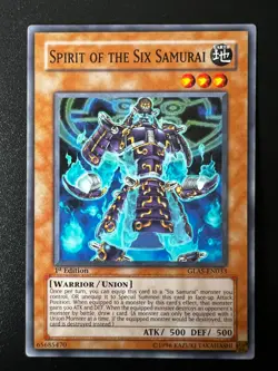 Spirit of the Six Samurai GLAS-EN033 Common 1st Edition Near Mint Yugioh - Image 1