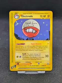Electrode 8/147 Non Holo Aquapolis Pokemon Card WOTC LP EXCELLENT - Image 1