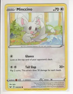 MINCCINO SWORD & SHIELD SET POKEMON CARD 145/202 NM/M - Image 1