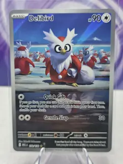 Pokemon Delibird 152/132 Mega Evolution Illustration Rare Card NM - Image 1
