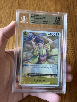 OP06-104 Kikunojo English One Piece Card Game Graded Beckett 9.5 Grading Gem - Image 2