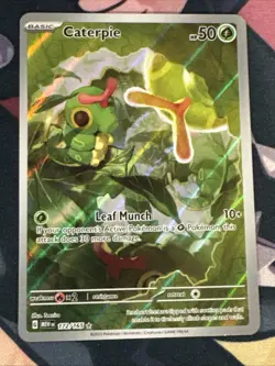 Caterpie 172/165 NM -Illustration Rare Pokemon Card- Scarlet And Violet 151 - Image 1