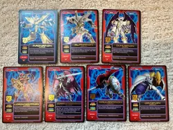 Vintage Digimon CCG (Series Royal Knights) Lot of 7 Rare Cards (Bandai, 2005) - Image 1