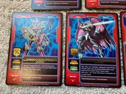Vintage Digimon CCG (Series Royal Knights) Lot of 7 Rare Cards (Bandai, 2005) - Image 3
