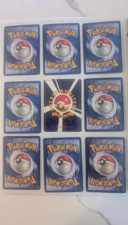 Pokemon Collection Binder Vintage Holos Rares WoTC Base Set Etc 108 cards. - Image 2