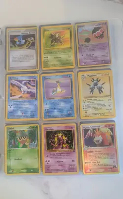 Pokemon Collection Binder Vintage Holos Rares WoTC Base Set Etc 108 cards. - Image 3