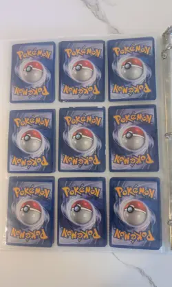 Pokemon Collection Binder Vintage Holos Rares WoTC Base Set Etc 108 cards. - Image 4