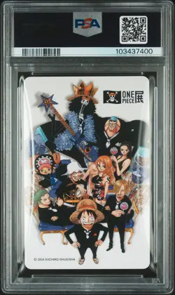 2015 ONE PIECE WANTED POSTER PLAYING CARDS JOKER GOL D. ROGER PSA 10 - Image 2