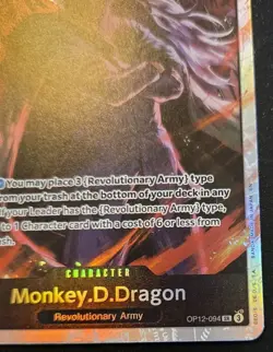 Monkey.D.Dragon OP12-094 Super Rare Legacy Of The Master One Piece Card Game - Image 5