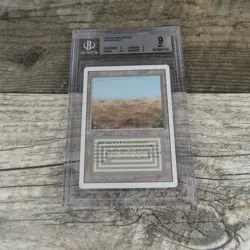 Magic The Gathering MTG Scrubland Dual Land Revised 1994 BGS 9 Mint Graded Rare - Image 1