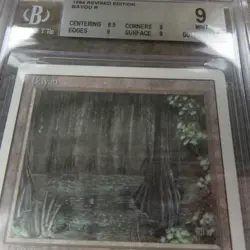 Magic The Gathering MTG Bayou Dual Land Revised 1994 BGS 9 Mint Graded Rare - Image 4