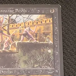 MTG Stone-Throwing "Devils" Magic the Gathering TCG Arabian Nights Dark LP - Image 3