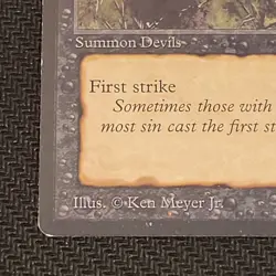 MTG Stone-Throwing "Devils" Magic the Gathering TCG Arabian Nights Dark LP - Image 4