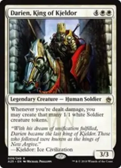 1x Darien, King of Kjeldor Light Play, English Masters 25 MTG Magic - Image 1