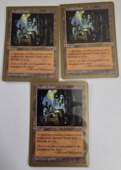 3x Ancient Tomb - 1999 Kai Budde (TMP) World Championship Decks - NM - Image 1