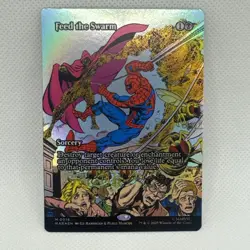 MTG - Feed the Swarm (Borderless) Marvel Universe Eternal-Legal Foil NM - Image 1