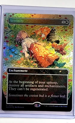 2024 MTG Magic The Gathering SLD Secret Lair Borderless Foil #1893 Serenity - Image 1