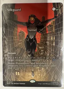 MTG Silkguard Borderless 0037 Marvel’s Spider-Man Magic: The Gathering - Image 3