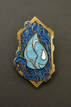 Magic The Gathering: MagicCon Las Vegas 2025 Exclusive Island Blue Mana Pin NEW - Image 1