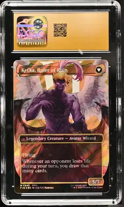 KEFKA, COURT MAGE Final Fantasy Borderless Surge Foil Mythic CGC 10 Pristine MTG - Image 2