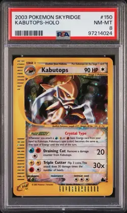 KABUTOPS 150/144 | PSA 8 | Crystal Skyridge WOTC Holo Graded Pokemon Card - Image 2