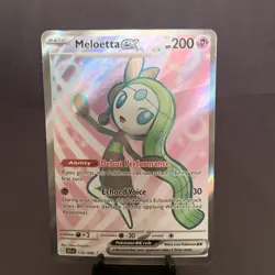 Pokemon TCG: SV Black Bolt Meloetta ex Ultra Rare #159/086 2025 Full Art NM/M - Image 1