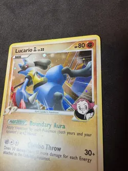 Lucario GL 8/111 Rising Rivals Holo Rare Pokemon Card NM - Image 3