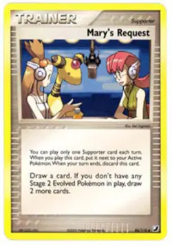 Pokemon - Mary's Request - 86/115 - Uncommon - EX Unseen Forces - NM - Image 1
