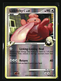 Pokemon LICKILICKY C 30/147 Reverse Holo (2009 Supreme Victors) LP/Light Play - Image 1