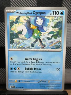 Pokemon TCG: Wellspring Mask Ogerpon 67/182, Destined Rivals - Image 1