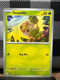 POKEMON TCG: Sewaddle 1/86, White Flare - Image 1